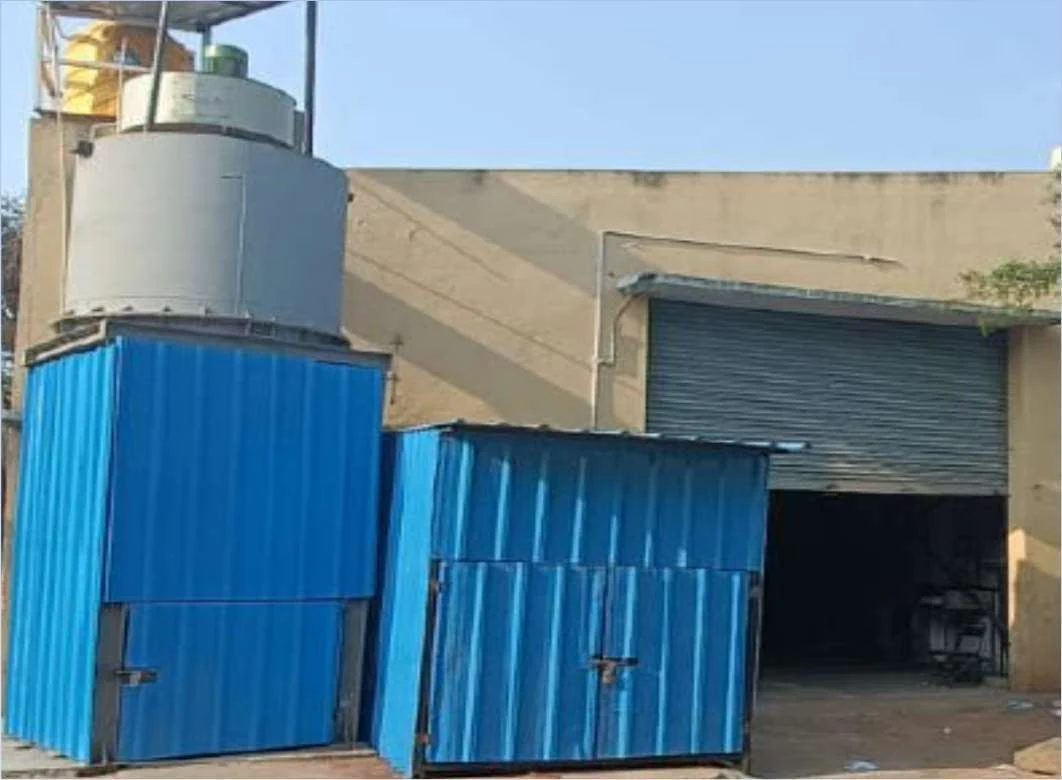 In-house grit blasting facility