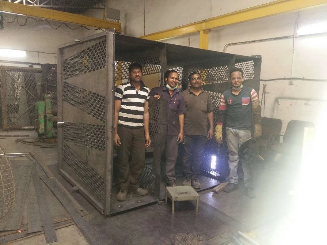 Heat exchanger fabrication with team